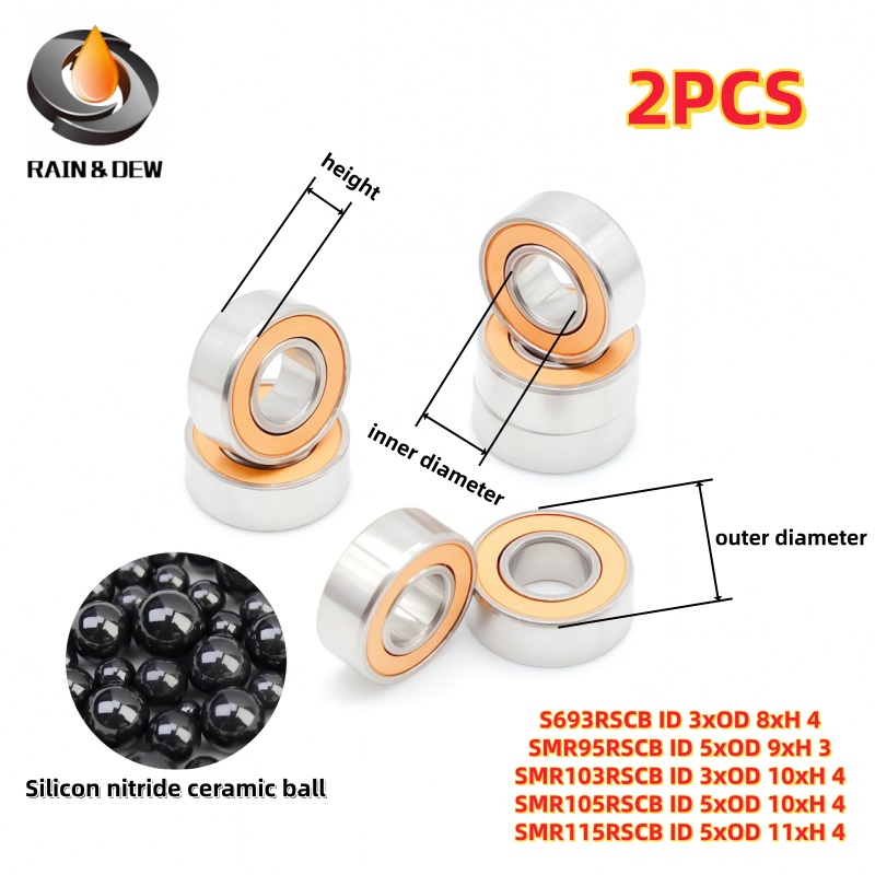 Conventional Reel - 2PCS Miniature Ball Bearing 3x8x4 3x10x4