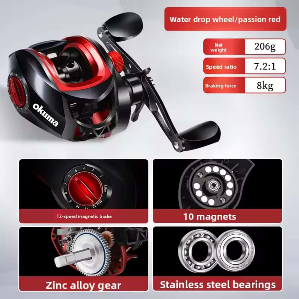 Okuma Baitcasting Fishing Reel - Abu Garcia Reel Max 评论和价格
