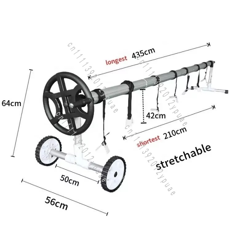 Black Movable Aluminum Pool Co - Reel Cover 评论和价格